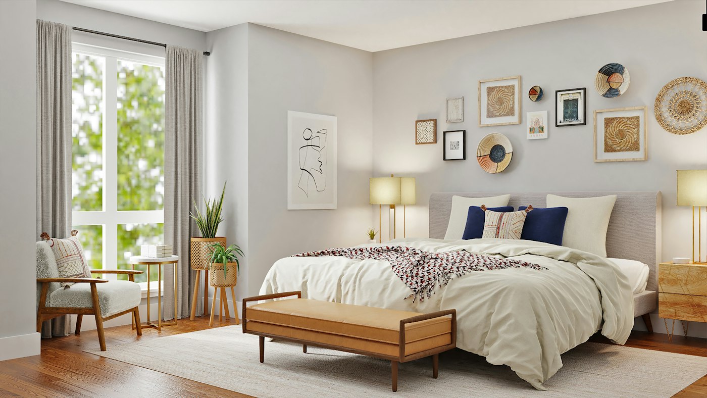Elegant 3BHK Independent House bedroom