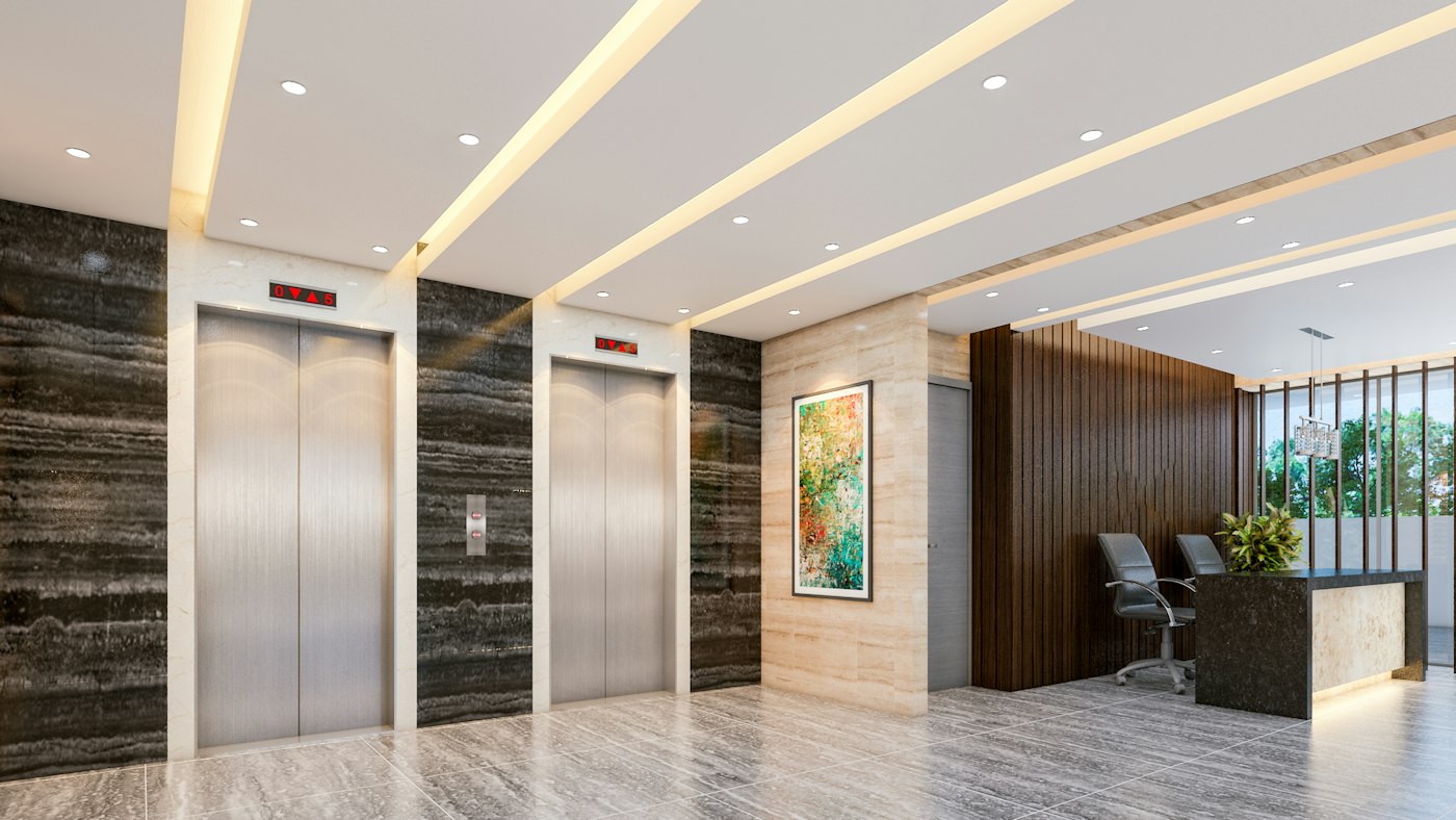 Grade-A Office Space for Rent reception lobby